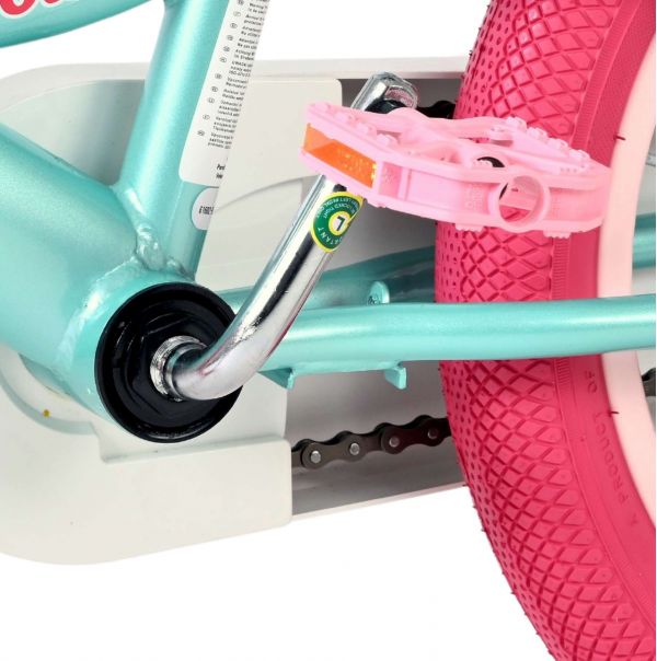 Volare Unicorn Kinderfiets - Meisjes - 16 inch - Groen - Twee Handremmen