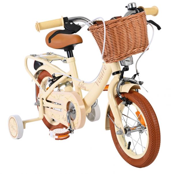 Volare Ashley Kinderfiets - Meisjes - 12 inch - Creme - Twee handremmen