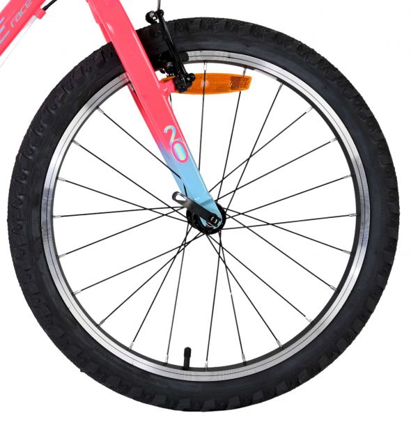Volare Milano Kinderfiets - Meisjes - 20 inch - Roze - 6 Speed -  Twee handremmen