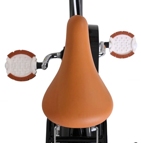 Volare Ashley Kinderfiets - Meisjes - 12 inch - Zwart - Twee handremmen