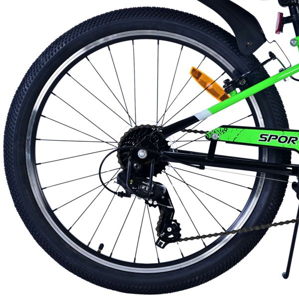 Volare Sportivo Kinderfiets - Jongens - 24 inch - Groen - 7 versnellingen