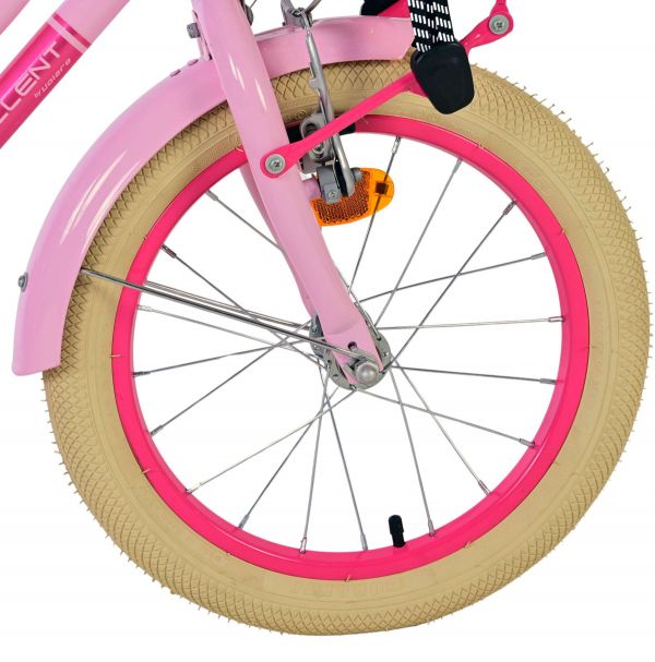 Volare Excellent Kinderfiets - Meisjes - 16 inch - Roze - 95% afgemonteerd