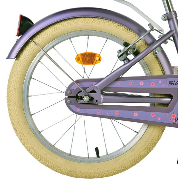 Volare Blossom Kinderfiets - Meisjes - 18 inch - Paars - Twee Handremmen