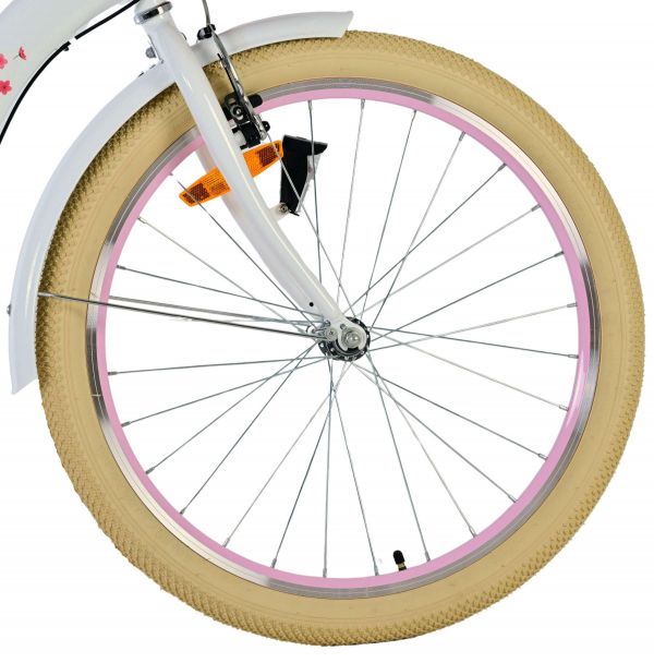 Volare Blossom Kinderfiets - Meisjes - 24 inch - Wit - 3 Versnellingen