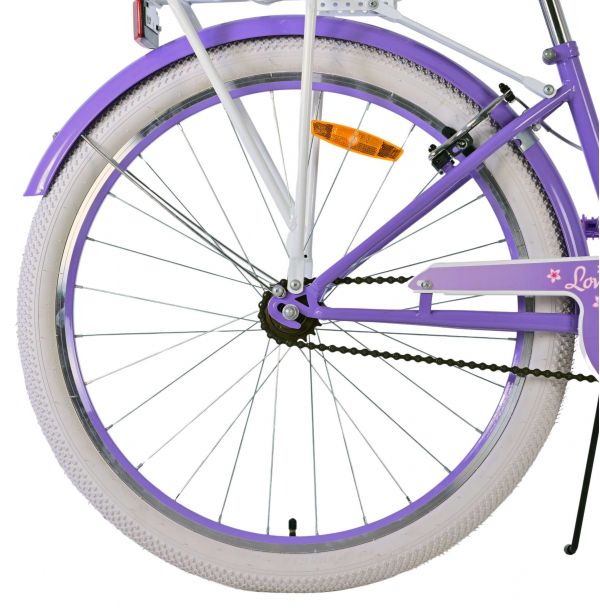 Volare Lovely Kinderfiets - Meisjes - 26 inch - Paars - Twee handremmen