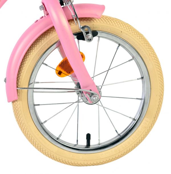 Volare Blossom Kinderfiets - Meisjes - 14 inch - Roze - Twee Handremmen