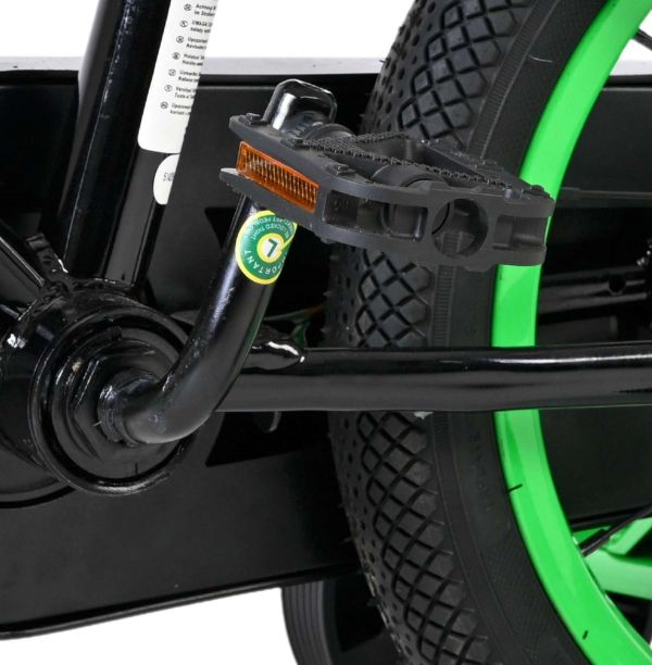 Volare Strike Kinderfiets - Jongens - 14 inch - Zwart Groen - Twee handremmen