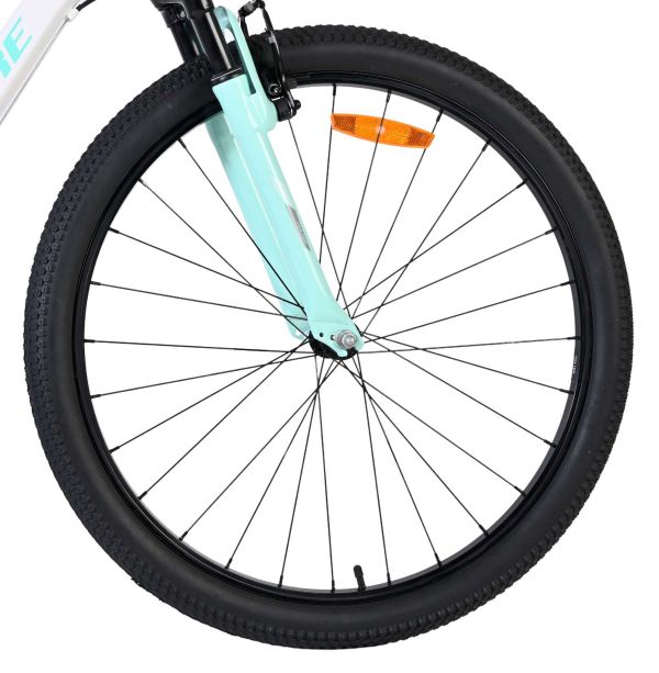 Volare Boost Kinderfiets - 26 inch - Wit Mintgroen - 21 versnellingen