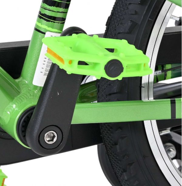 Volare Venom Kinderfiets - Jongens - 16 inch - Groen - Twee Handremmen
