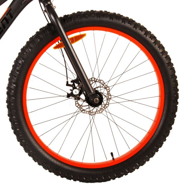 Volare Gradient Kinderfiets - Jongens - 26 inch - Zwart Oranje - 7 versnellingen