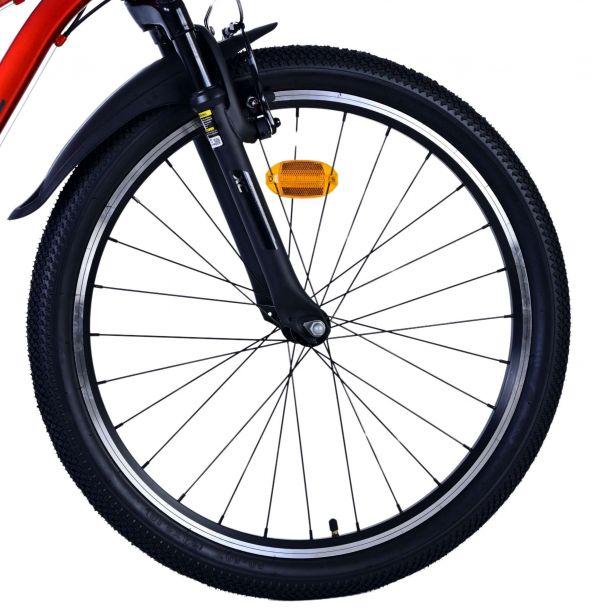 Volare XC Race Kinderfiets - 24 inch - Rood Grijs - 21 versnellingen