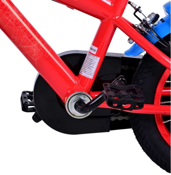 Spider-Man Kinderfiets - Jongens - 12 inch - Blauw/Rood - Twee handremmen