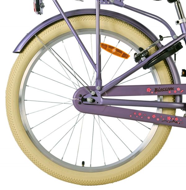Volare Blossom Kinderfiets - Meisjes - 24 inch - Paars - Twee handremmen