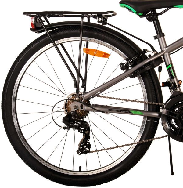 Volare Cross Kinderfiets - Jongens - 26 inch - Grijs - 21 versnellingen - Twee handremmen