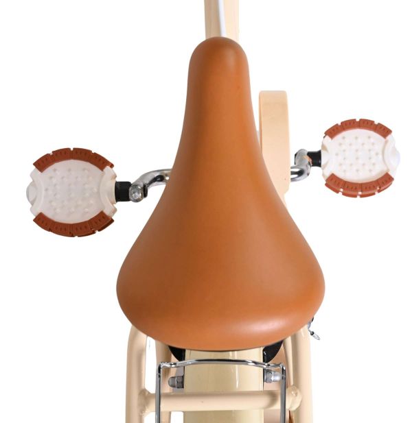 Volare Ashley Kinderfiets - Meisjes - 14 inch - Creme - Twee Handremmen