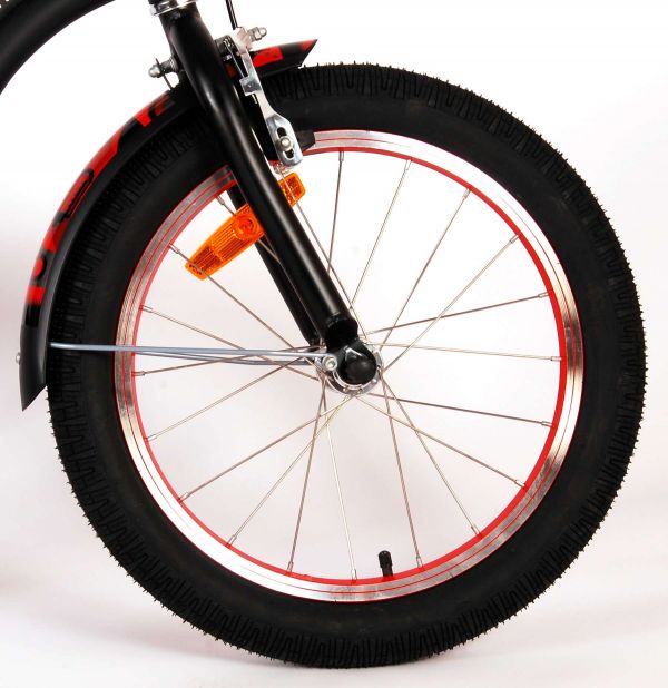 Volare Miracle Cruiser Kinderfiets - Jongens - 18 inch - Mat Zwart - Prime Collection
