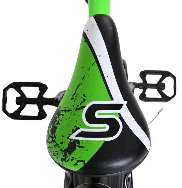 Volare Sportivo Kinderfiets - Jongens - 18 inch - Groen Zwart - Twee Handremmen