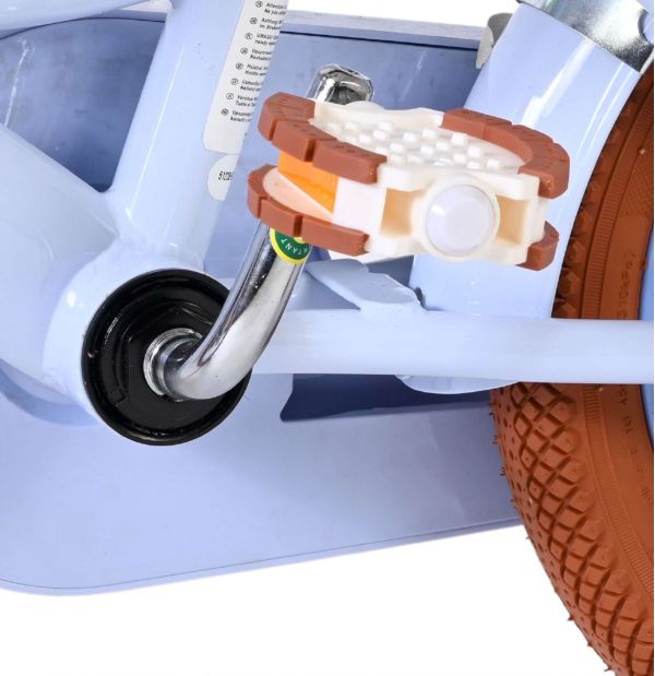 Volare Ashley Kinderfiets - Meisjes - 12 inch - Pastel Blauw - Twee handremmen