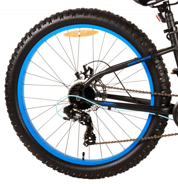 Volare Gradient Kinderfiets - Jongens - 26 inch - Zwart Blauw - 7 versnellingen