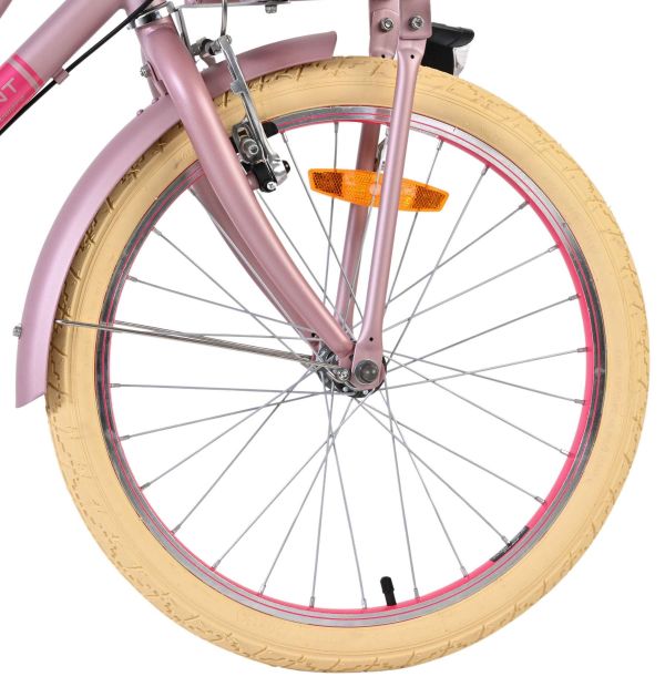 Volare Excellent Kinderfiets - Meisjes - 20 inch - Mat Roze - Shimano Nexus 3 versnellingen