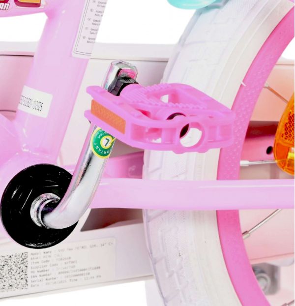 Paw Patrol Kinderfiets - Meisjes - 14 inch - Roze