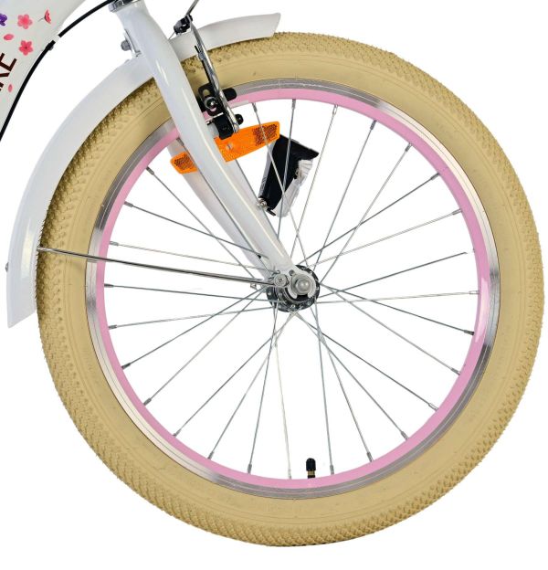 Volare Blossom Kinderfiets - Meisjes - 20 inch - Wit - Shimano Nexus 3