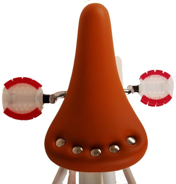 Volare Excellent Kinderfiets - Meisjes - 18 inch - Wit - 95% afgemonteerd