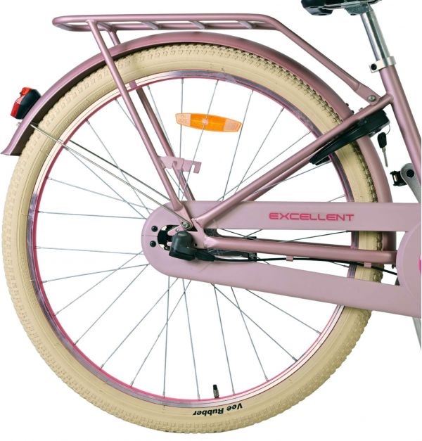 Volare Excellent Kinderfiets - Meisjes - 26 inch - Mat Roze - 3 versnellingen