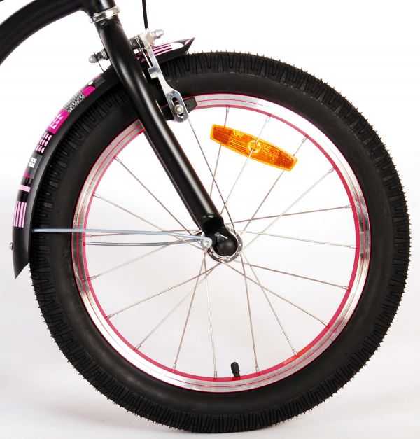 Volare Miracle Cruiser Kinderfiets - Meisjes - 18 inch - Mat Zwart - Prime Collection Volare Miracle Cruiser Kinderfiets - Meisjes - 18 inch - Mat Zwart - Prime Collection