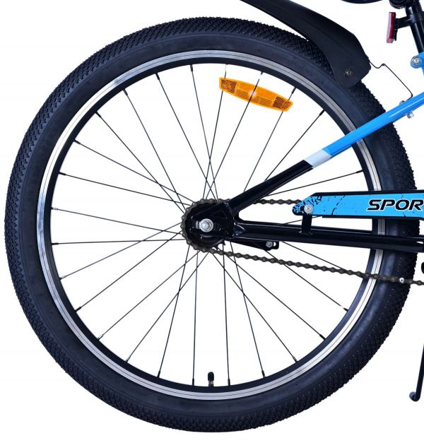 Volare Sportivo Kinderfiets - Jongens - 24 inch - Zwart Blauw
