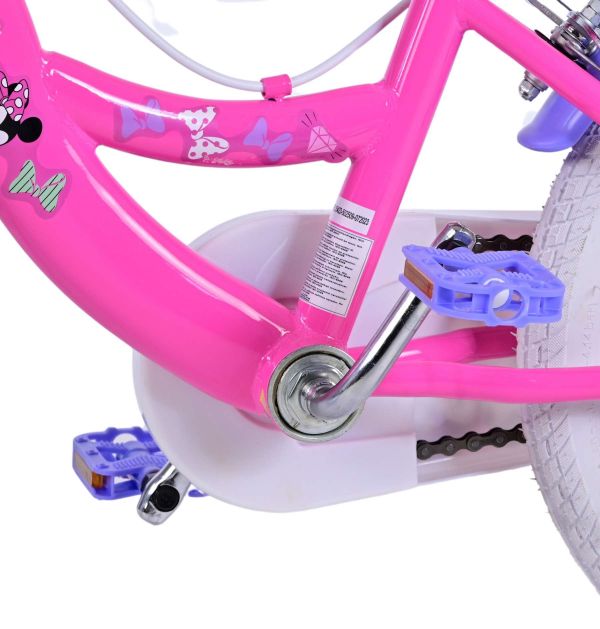 Disney Minnie Kinderfiets - Meisjes - 16 inch - Roze - Twee handremmen Disney Minnie Kinderfiets - Meisjes - 16 inch - Roze - Twee handremmen
