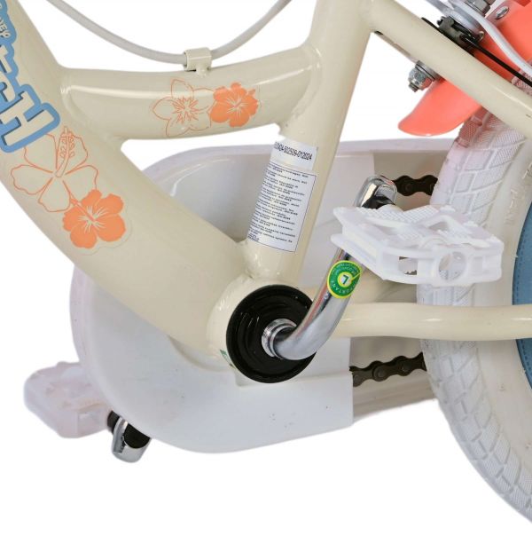 Disney Stitch Kinderfiets - Meisjes - 12 inch - Twee handremmen - Crème Koraal Blauw Disney Stitch Kinderfiets - Meisjes - 12 inch - Twee handremmen - Crème Koraal Blauw