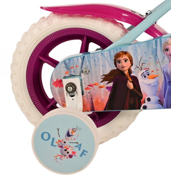 Disney Frozen 2 Kinderfiets - Meisjes - 10 inch - Blauw/Paars - Doortrapper
