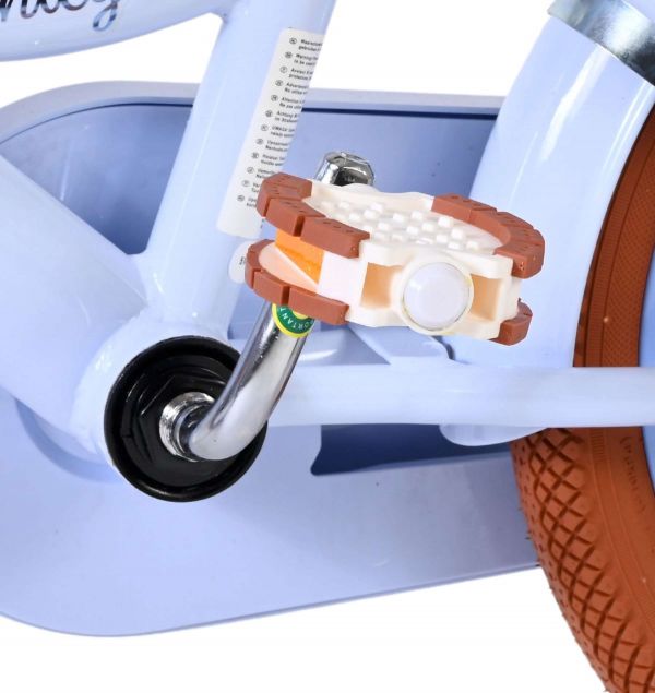 Volare Ashley Kinderfiets - Meisjes - 14 inch - Pastel Blauw - Twee Handremmen