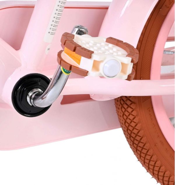 Volare Ashley Kinderfiets - Meisjes - 14 inch - Roze - Twee Handremmen