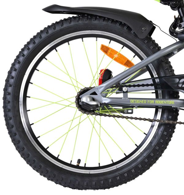 Volare Rocky Kinderfiets - 20 inch - 3 speed - Groen/Grijs