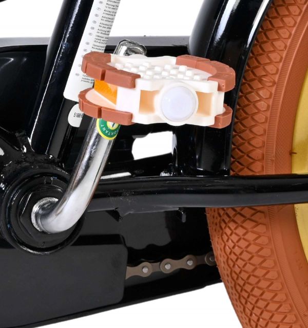 Volare Ashley Kinderfiets - Meisjes - 16 inch - Zwart - Twee Handremmen