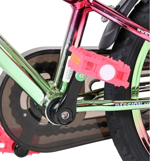 Volare Chrome Kinderfiets - Meisjes - 16 inch - Roze Groen