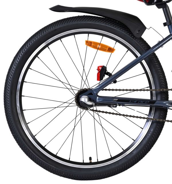 Volare XC Race Kinderfiets - 24 inch - Rood Grijs - Shimano Nexus 3