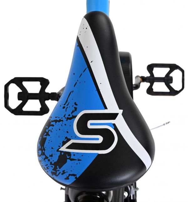 Volare Sportivo Kinderfiets - Jongens - 18 inch - Blauw Zwart - Twee Handremmen