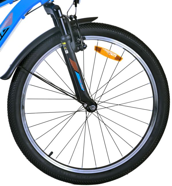 Volare Cross Kinderfiets - Jongens - 24 inch - Blauw - 21 versnellingen - Twee handremmen