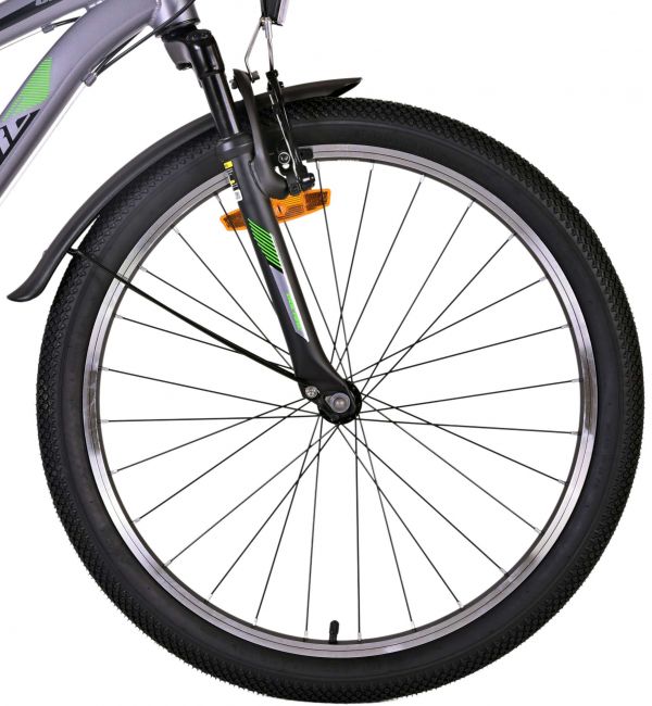 Volare Cross Kinderfiets - Jongens - 24 inch - Grijs - 21 versnellingen - Twee handremmen