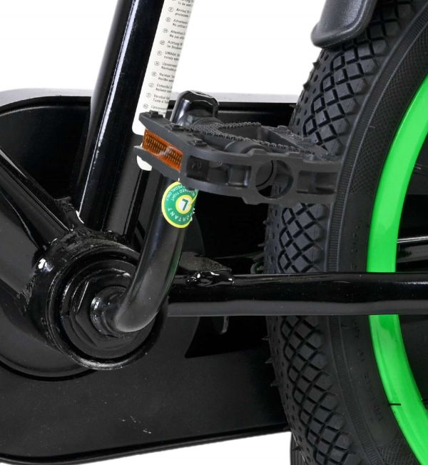 Volare Strike Kinderfiets - Jongens - 14 inch - Zwart Groen