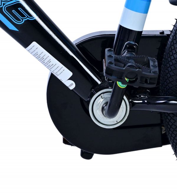 Volare Sportivo Kinderfiets - Jongens - 14 inch - Blauw Zwart - Twee Handremmen