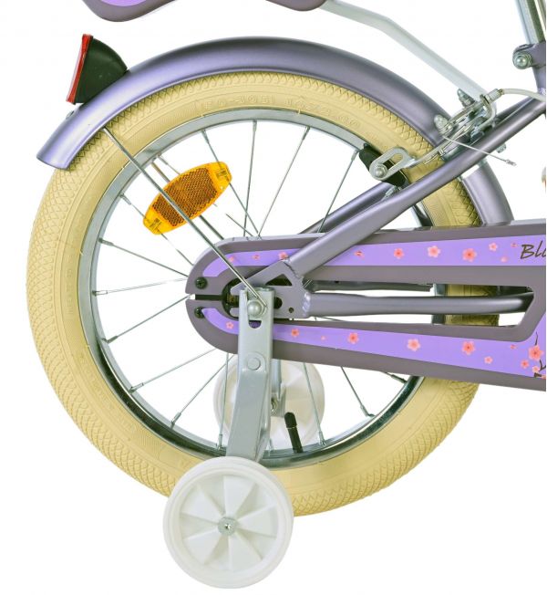 Volare Blossom Kinderfiets - Meisjes - 16 inch - Paars - Twee Handremmen