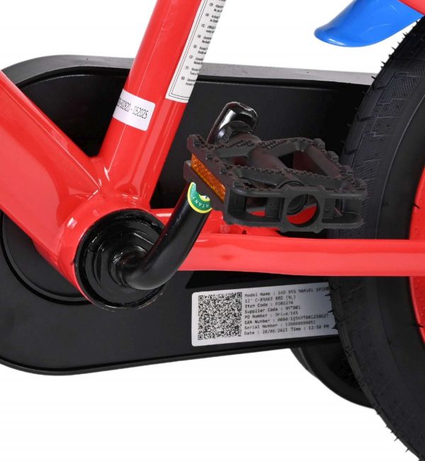 Spider-Man Kinderfiets - Jongens - 12 inch - Blauw/Rood