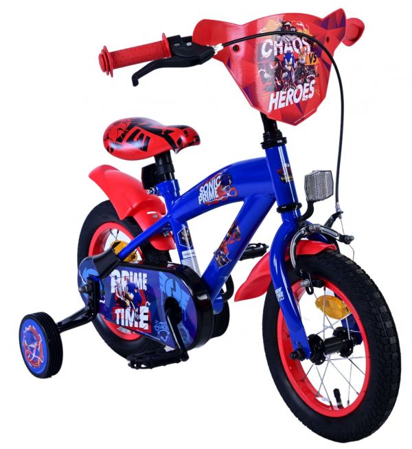 Turbo Crew Kinderfiets - Jongens - 12 inch - Blauw Rood