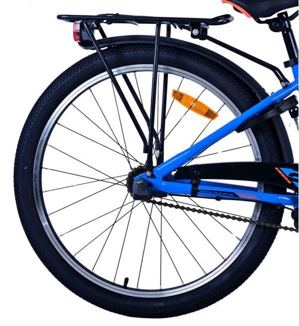 Volare Cross Kinderfiets - Jongens - 24 inch - Blauw - 3 versnellingen