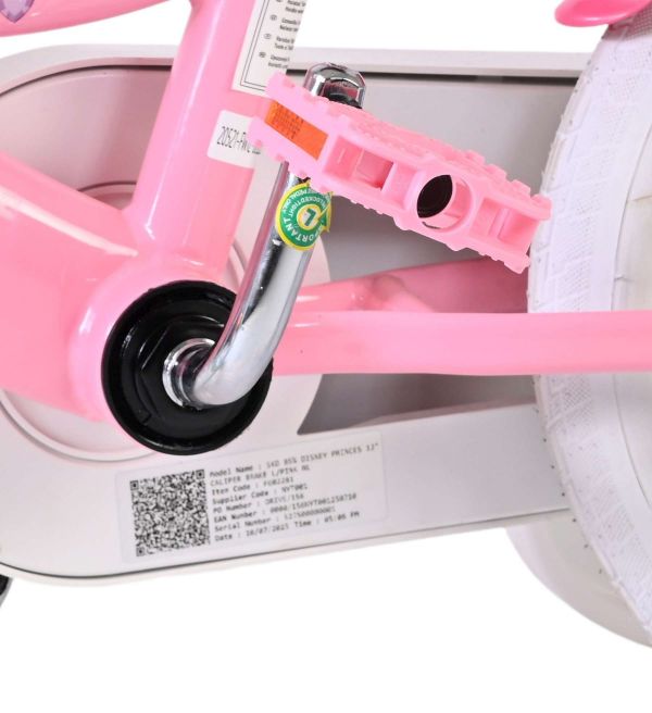Disney Princess Kinderfiets - Meisjes - 12 inch - Roze - Twee Handremmen