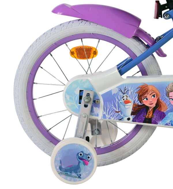 Disney Frozen 2 Kinderfiets - Meisjes - 16 inch - Blauw/Paars